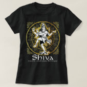 Shiva 'Creator, Maintainer, Destroyer' Hindu Gods T-Shirt (Design vorne)