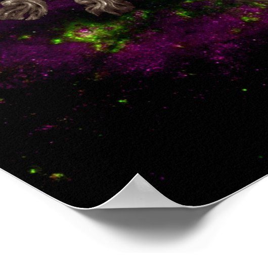 Shiva Dancing Circle Poster (Ecke)