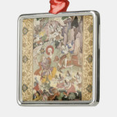 Shiva, das den Dämon Andhaka, c.1585-90 tötet Ornament Aus Metall (Links)