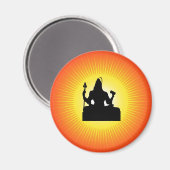 Shiva - Der indische Gott Magnet (Vorderseite/Rückseite)