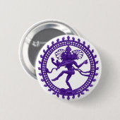 Shiva, der kosmische Tänzer Button (Vorne & Hinten)