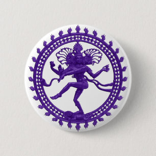 Shiva, der kosmische Tänzer Button