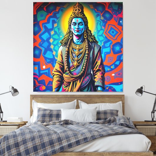 SHIVA DER ZERSTÖRER-3 LEINWANDDRUCK (Insitu (Schlafzimmer))