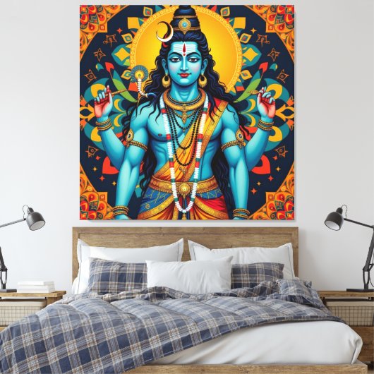 SHIVA DER ZERSTÖRER-4 LEINWANDDRUCK (Insitu (Schlafzimmer))