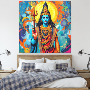 SHIVA DER ZERSTÖRER LEINWANDDRUCK