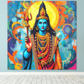 SHIVA DER ZERSTÖRER LEINWANDDRUCK (Insitu (Holzboden))