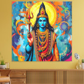 SHIVA DER ZERSTÖRER LEINWANDDRUCK (Insitu (Wohnzimmer))