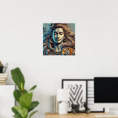 Shiva der Zerstörer Poster (Heimbüro)