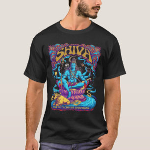 Shiva-Druck Hindu-Gott Herren Damen Spirituelle Ob T-Shirt
