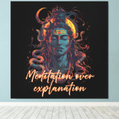 Shiva Energy, Divine Power, Manifestation Design Leinwanddruck (Insitu (Holzboden))