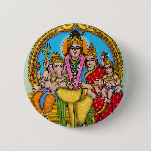 Shiva-Familien-Button-Set Button