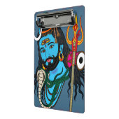 Shiva-Gesichts-Schreibwaren Mini Klemmbrett (Gewinkelt2)