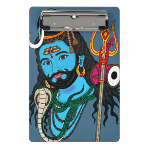 Shiva-Gesichts-Schreibwaren Mini Klemmbrett