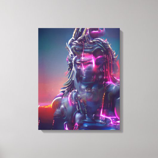 Shiva God India Leinwanddruck (Vorderseite)