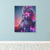 Shiva God India Leinwanddruck (Insitu (Holzboden))