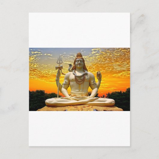 SHIVA HINDU GOD POSTKARTE (Vorderseite)