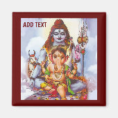 Shiva, Hindunacht Magnet (Vorne)