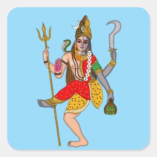 Shiva Kali Aufkleber (Vorderseite)