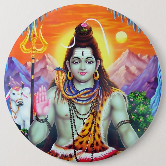 Shiva Knopf - Version 4 Button (Vorderseite)