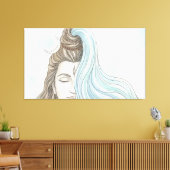 Shiva Leinwanddruck (Insitu (Wohnzimmer))