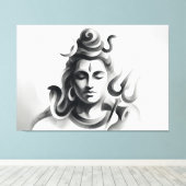 Shiva Leinwanddruck (Insitu (Holzboden))