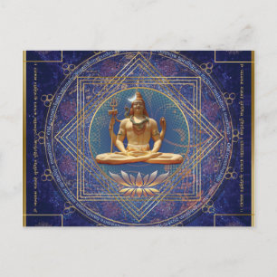 Shiva Mahamrityunjaya - Gesundheit, Frieden und Wo Postkarte