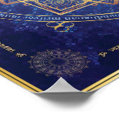 Shiva Mahamrityunjaya. Gesundheit, Frieden, Wohlst Poster (Ecke)