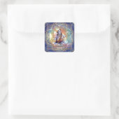 Shiva Mahamrityunjaya - Karma reinigen Quadratischer Aufkleber (Tasche)