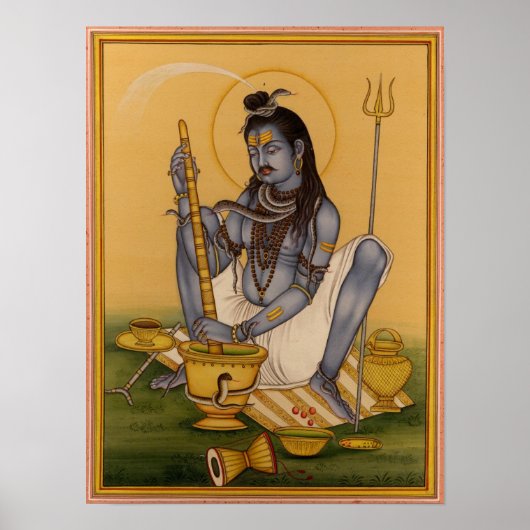 Shiva Making Bhang Poster (Vorne)