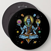 Shiva Meditation Button (Vorne & Hinten)