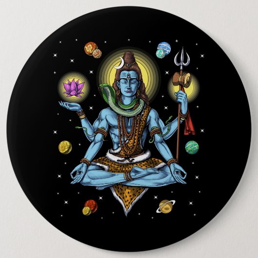 Shiva Meditation Button (Vorderseite)