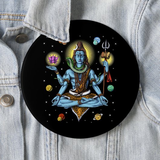 Shiva Meditation Button (Beispiel)