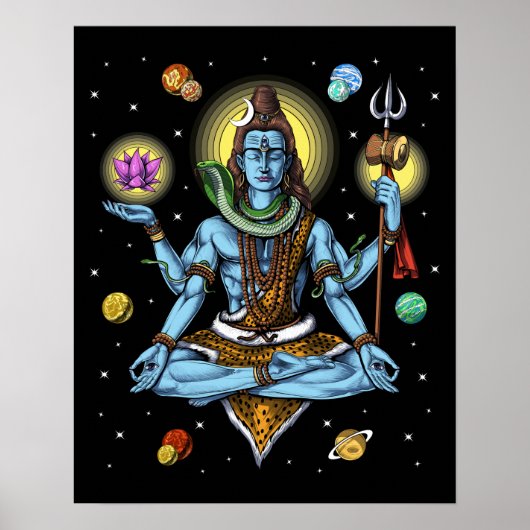 Shiva Meditation Poster (Vorne)
