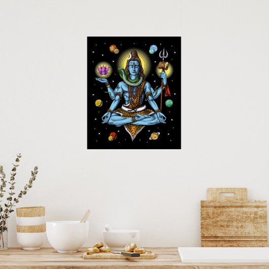 Shiva Meditation Poster (Küche)