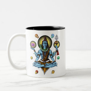 Shiva Meditation Zweifarbige Tasse