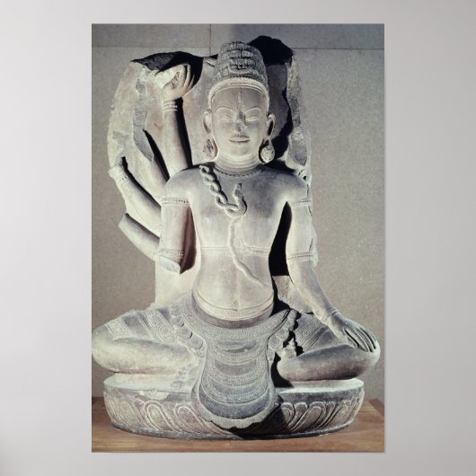 Shiva mit zehn Armen, von Thap Banh It Temple, Poster (Vorne)