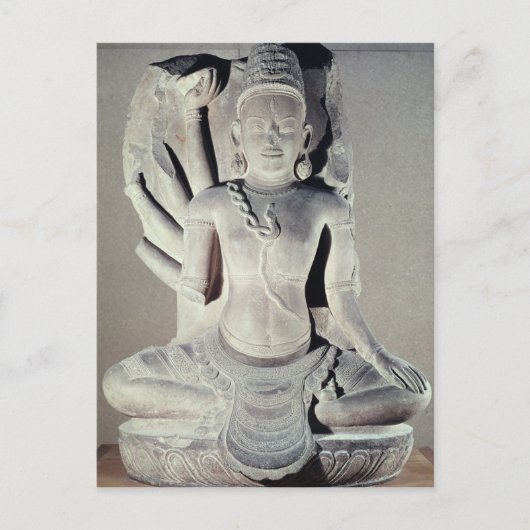Shiva mit zehn Armen, von Thap Banh It Temple, Postkarte (Vorderseite)