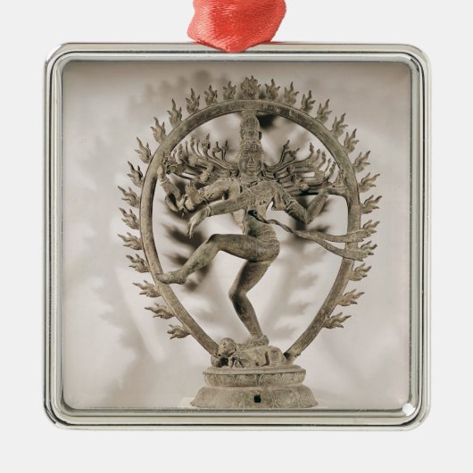 Shiva Nataraja, Dravidian Ornament Aus Metall (Vorne)