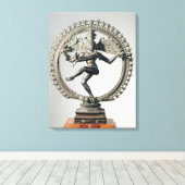 Shiva Nataraja, Tamil Nadu, Late Chola (Bronze) Leinwanddruck (Insitu (Holzboden))