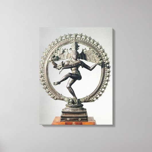 Shiva Nataraja, Tamil Nadu, Late Chola (Bronze) Leinwanddruck (Vorderseite)