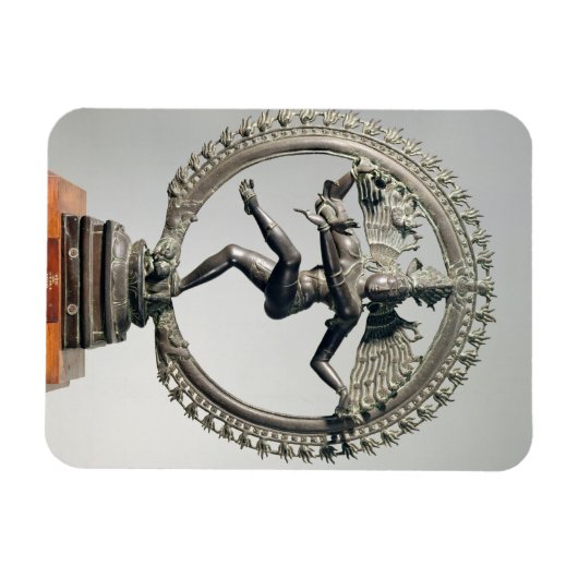 Shiva Nataraja, Tamil Nadu, Late Chola (Bronze) Magnet (Horizontal)