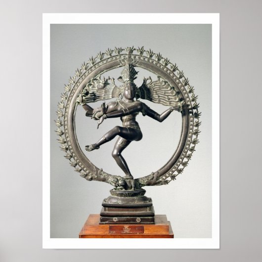 Shiva Nataraja, Tamil Nadu, Late Chola (Bronze) Poster (Vorne)
