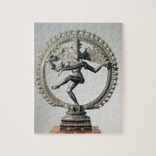 Shiva Nataraja, Tamil Nadu, spätes Chola (Bronze) Puzzle (Vertikal)