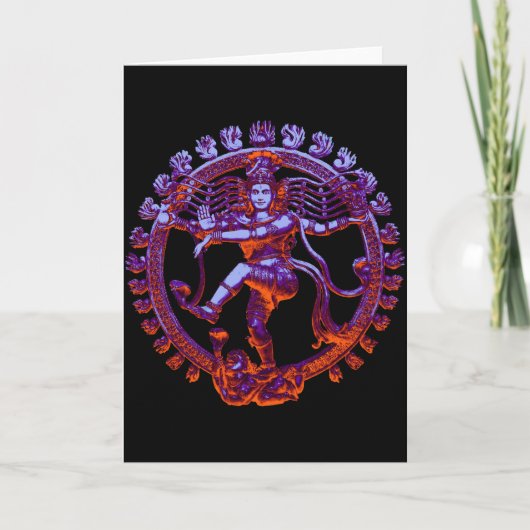 Shiva Nataraja tanzen Karte (Vorderseite)