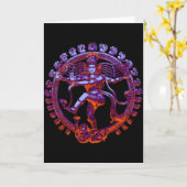 Shiva Nataraja tanzen Karte (Gelbe Blume)