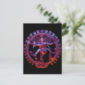 Shiva Nataraja tanzen Postkarte (Stehend Vorderseite)
