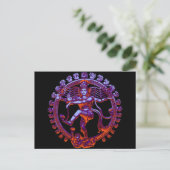 Shiva Nataraja tanzen Postkarte (Stehend Vorderseite)