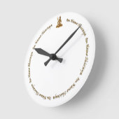 Shiva om nama shivaya golden Wall Clock Runde Wanduhr (Winkel)