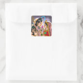 Shiva Parvati Aufkleber (Tasche)