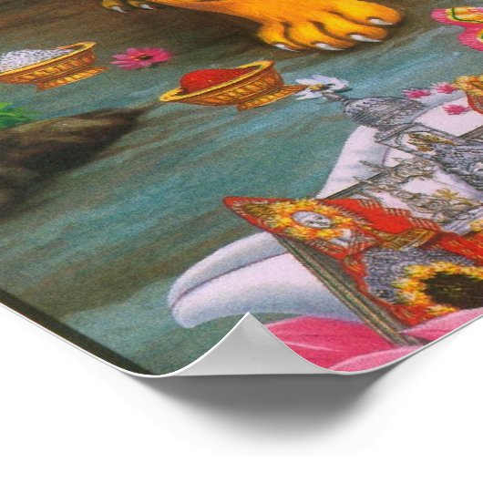 Shiva Parvati Ganesha Poster (Ecke)